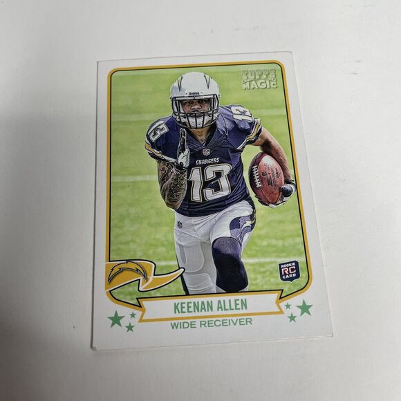 2013 Topps Magic Football Rookie Card #182 Keenan Allen RC Chargers - Picture 3 of 8